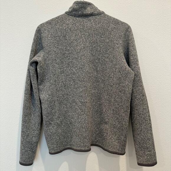 Patagonia Better Sweater Stonewash gray quarter zip collared sweater kids XXL - Picture 3 of 5